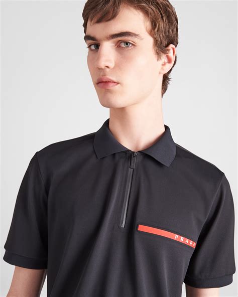 prada half and half shirt|Prada polo shirt sale.